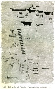 Rock Carving at Tegneby in Tanum Parish, Bohuslän by Oscar Montelius